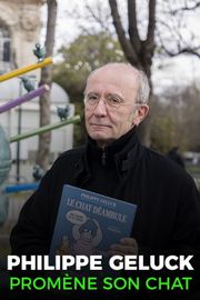 Philippe Geluck promène son chat